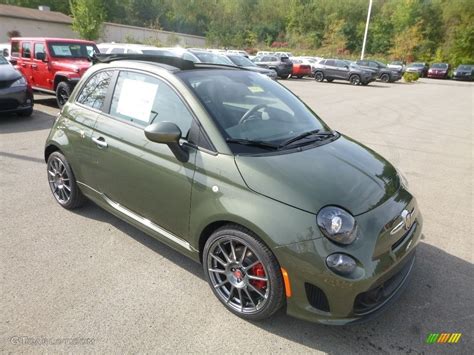 Oliva Green Pearl 2018 Fiat 500 Abarth Cabrio Exterior Photo #129690416 ...