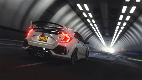 honda civic type r honda type r #honda #tunnel #race #4K #wallpaper # ...