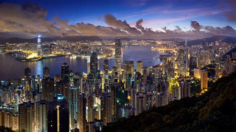 city, hong kong, night, clouds, lights 4k - Free 4k Wallpapers - 40.000+ Free 4k Wallpapers ...