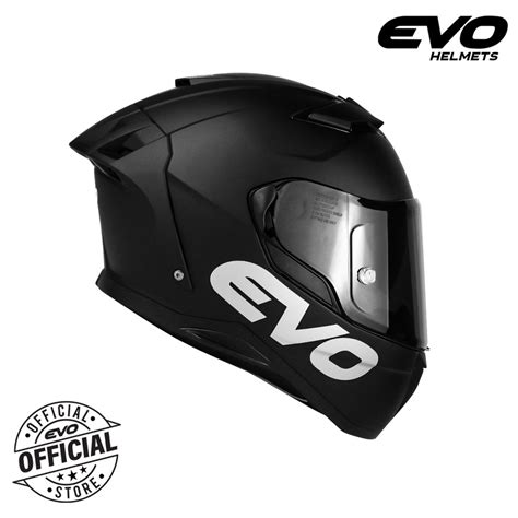 EVO XT-300 Plain Full Face Dual Visor Helmet Motorcycle With Free Clear Lens | Shopee Philippines