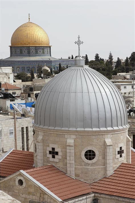 The Al Aqsa Mosque and Dome of the Rock on the Temple Mount in Jerusalem Israel Photograph by ...