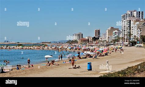 Castellon de la Plana beach - Spain Stock Photo - Alamy