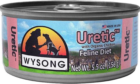 WYSONG Uretic with Organic Chicken Canned Cat Food, 5.5-oz, Case of 24 - Chewy.com