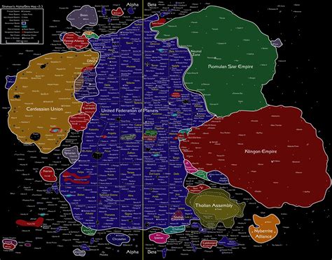 Star Trek Map Of The Alpha & Beta Quadrants – Brilliant Maps