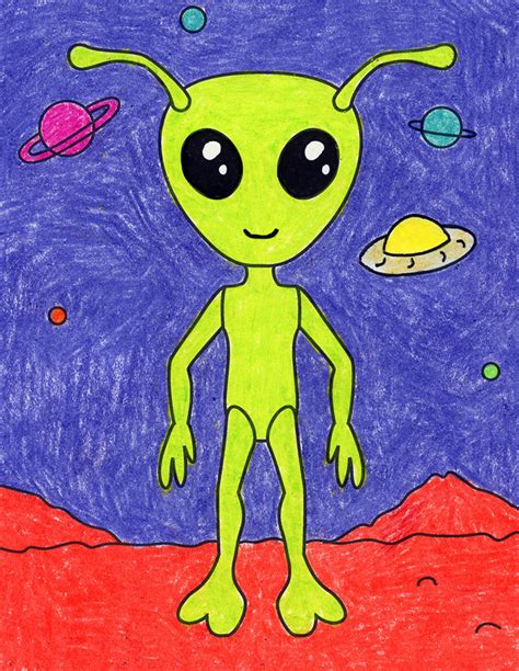 Best Ideas For Coloring Cartoon Alien Drawing | The Best Porn Website