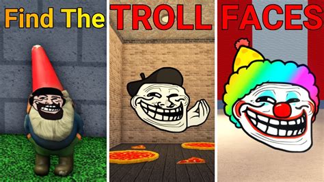 Find the Troll Faces Part 13 (Roblox) - YouTube