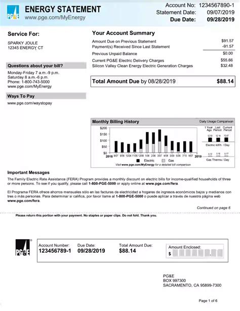 Utility Bill Template ≡ Fill Out Printable PDF Forms Online