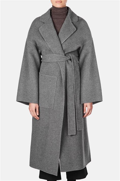 Lyst - Loewe Double Face Wool Coat in Gray