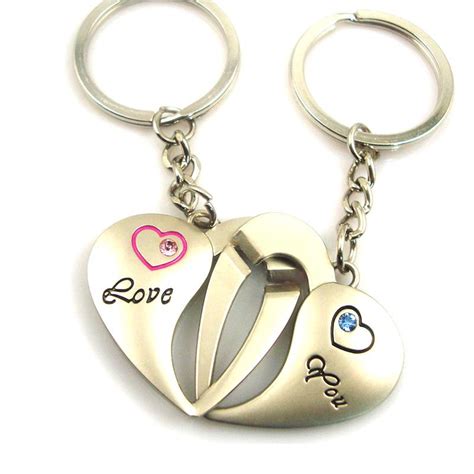 Wholesale Cheap Heart Matching Keychains For Couples - Couple Keychain