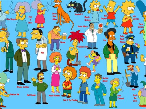 Simpsons Characters Wallpaper - WallpaperSafari