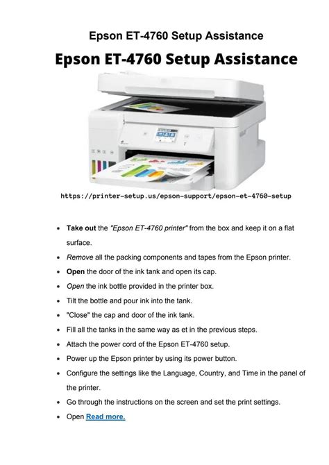 Epson ET-4760 Setup Assistance by Valentina Everly - Issuu