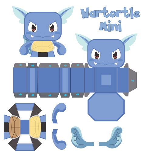 Pokemon Papercraft Mudkip - 10 Free PDF Printables | Printablee