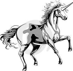 A vector illustration of a unicorn. Horse Tattoo, Body Art, Graffiti ...