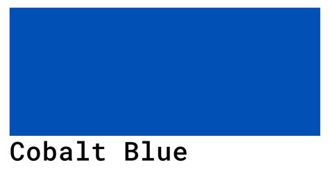 Cobalt Blue Color Codes - The Hex, RGB and CMYK Values That You Need | Cobalt blue, Pantone blue ...