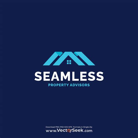 Seamless Property Advisors Logo Template - (.Ai .PNG .SVG .EPS Free Download)