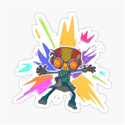 "Psychonauts Raz" Sticker for Sale by cabrazz | Redbubble