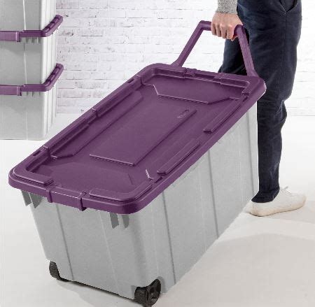 2 pack Sterilite 40 Gallon Wheeled Industrial Totes $22.75 ($46.80 ...