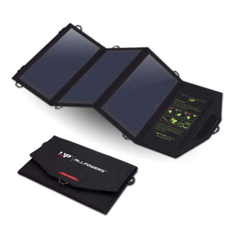 21W Portable Dual 5V 2.4A Output Sunpower Solar Panel Charger for S...