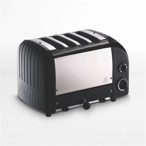 Dualit NewGen Matte Black 4-Slice Toaster | Crate & Barrel