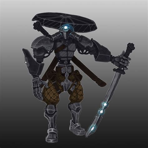 Cyborg Samurai Character Design | Rare Digital Artwork | MakersPlace