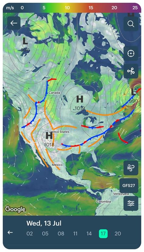 Occluded Front Weather Map