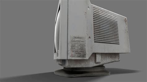 Old Computer Monitor(1) 3D Model $19 - .fbx .max .obj - Free3D