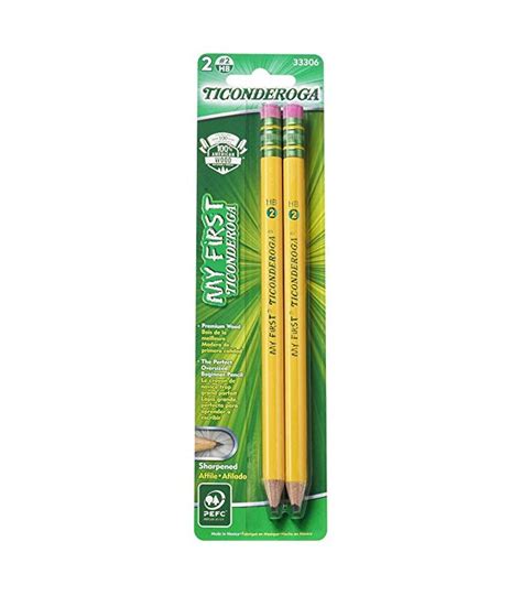 TICONDEROGA® MY FIRST WOOD-CASED PENCILS, 2 PACK - Multi access office