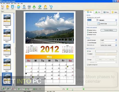 Photo Calendar Creator Plus Free Download