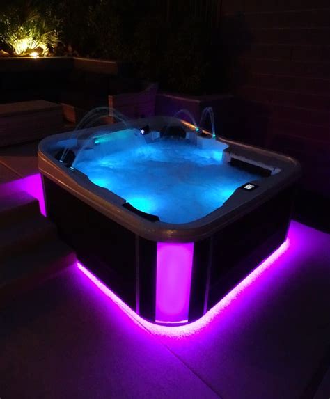 Luxury Hot Tub with LED lighting | Hot tub backyard, Hot tub room, Luxury hot tubs