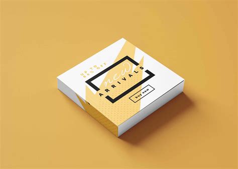 Free Thin White Box Mockup (PSD)