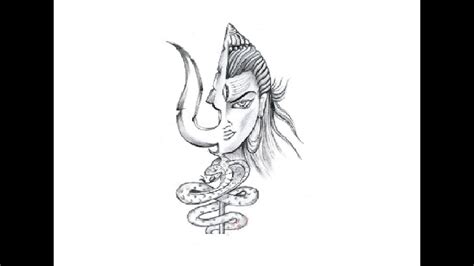 Shiv Shankar Easy Simple Shiva Drawing - Draw-plum