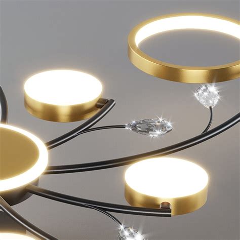 Aria – Modern Gold Chandelier with Remote Control – Pleasant Decor – a beautiful combination of ...