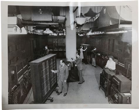 BIBLIO | Photograph of ENIAC (Electronic Numerical Integrator And Computer), ca. 1945, showing ...