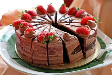 Pastel de Mousse de Chocolate y Fresas Receta