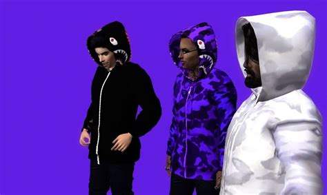 BAPE HOODIE | Sims, Sims 4 male clothes, The sims 4 packs