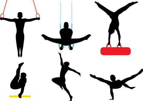 Artistic gymnastics Silhouette Female - Vector Gymnastics png download ...