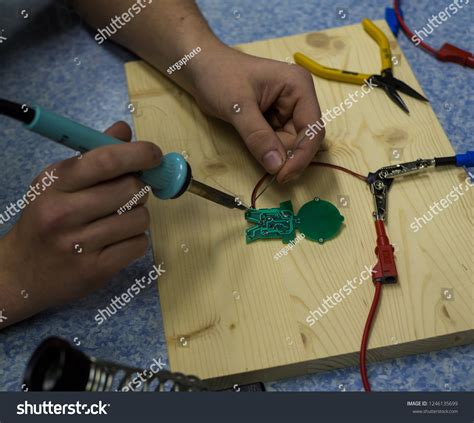 Diy Electronic Circuit Soldering Classroom Stock Photo 1246135699 | Shutterstock