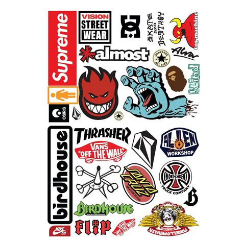 Skateboard Sticker Bomb! 50+ Stickers Surf Skate Scooter Mobile FREE P+P - Ref34 | eBay