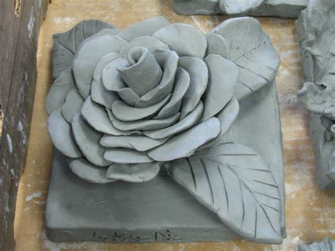 4th grade ceramic flower sculpture greenware; art teacher: Susan Joe | Flower sculptures ...