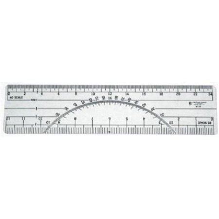 Westcott 6" Protractor Ruler 20 and 40 Parts To The Inch - Walmart.com