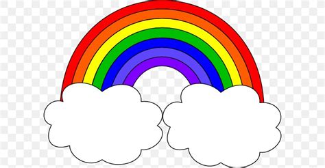 Rainbow Cloud Clip Art, PNG, 600x427px, Rainbow, Area, Cloud, Color, Com Download Free