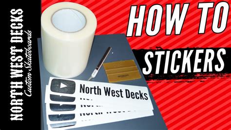 How To Make Your Own Vinyl Stickers - TUTORIAL - YouTube