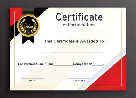 Free Sample Format Of Certificate Of Participation Template with ...