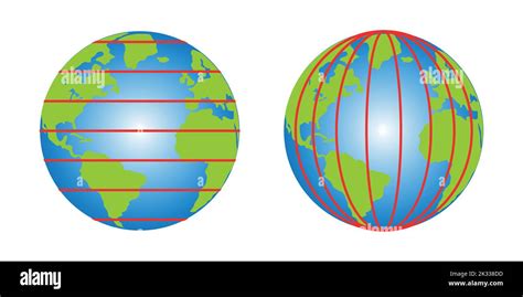 latitude and longitude diagram of earth Stock Vector Image & Art - Alamy