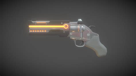 Sci-Fi Revolver - 3D model by cameronmakoid (@cammakoid) [1c4f10f] - Sketchfab