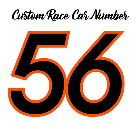 Race Car Number Package, Racing Stickers, Race Number Kit, Racing Stickers, - Urban Artwork