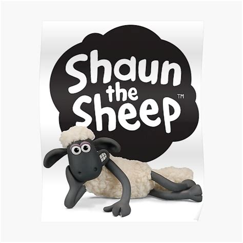 "Shaun the Sheep Alt Logo with Shaun" Poster for Sale by fratusrykielx ...