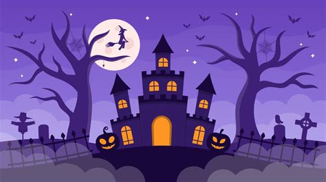 Haunted House Halloween Background 11001237 Vector Art at Vecteezy