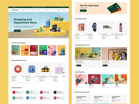 E-Commerce Website Design - Home Page by Musemind UI/UX Agency on Dribbble