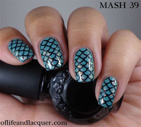 16 Amazing Fish Scale Nail Ideas - Pretty Designs